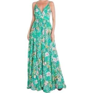 Meghan LA Enchanted Garden Maxi Dress Sz Small